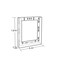 Azar Displays Bifold Wall Mount. Inside Dimension: 6.125"W, PK10 252329 - alternate 3